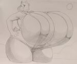  angstrom anthro big_breasts bikini boss_monster bovid breasts caprine clothing eyewear female glasses goat hand_on_hip hi_res huge_breasts hyper hyper_breasts looking_at_viewer mammal partially_submerged sling_bikini smile solo sun swimwear thick_thighs toriel traditional_media_(artwork) undertale undertale_(series) video_games water 