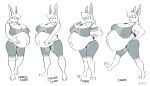  2021 anthro belly big_belly big_breasts bloobiesus bottomwear breasts bucket chicken_meat clothing container crop_top drumstick_(food) english_text female food fur hair hand_on_hip hand_on_stomach hi_res lagomorph leporid long_ears mammal meat monochrome navel nipple_outline outie_navel pants paws plantigrade pregnant pregnant_growth rabbit sequence shirt solo tape_measure text thick_thighs tight_clothing topwear 