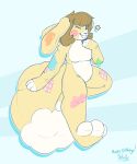  animate_inanimate female hi_res jintally lagomorph leporid living_plushie mammal pinup plushie pose rabbit 