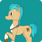  1:1 2021 absurd_res badge equid equine feral fetlocks freckles hasbro hi_res hitch_trailblazer_(mlp) hooves horse male mammal mane mlp_g5 my_little_pony pony raised_hoof raised_leg sheriff smile solo stormykara 