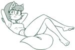  anthro bottomless clothed clothing crossed_legs domestic_cat felid feline felis female hi_res kitty_katswell looking_at_viewer mammal nickelodeon redout solo t.u.f.f._puppy 