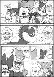  ayaka canid canine canis dialogue domestic_dog english_text feral husky kyappy mammal monochrome nordic_sled_dog shiba_inu shibeta spitz text 