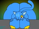  2021 :3 anthro areola ass_up bangs bedroom_eyes belly bent_over big_belly big_breasts big_butt blue_hair breasts butt curvy_figure digital_media_(artwork) domestic_cat eyelashes eyeshadow felid feline felis female front_view glowkion_(artist) gradient_background hair hair_over_eye hand_on_breast huge_breasts huge_butt huge_hips looking_at_viewer makeup mammal milki_max narrowed_eyes nipples noseless nude one_eye_obstructed overweight overweight_anthro overweight_female seductive simple_background smile solo standing thick_thighs voluptuous wide_hips yellow_areola yellow_nipples 