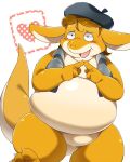  &lt;3 2016 4:5 ambiguous_gender anthro belly big_belly biped blush clothing dragon hat headgear headwear humanoid_hands kemono nikiciy obese obese_ambiguous obese_anthro overweight overweight_ambiguous overweight_anthro reptile scalie simple_background so_sorry_(character) solo thick_tail thick_thighs undertale undertale_(series) video_games white_background 