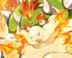 2015 5:4 anthro belly bowser fire humanoid_hands kemono koopa male mario_bros moobs nikiciy nintendo overweight overweight_male portrait scalie solo video_games 