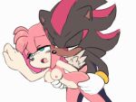  4:3 amy_rose animated anthro bent_over breasts duo eye_roll female from_behind_position green_eyes male male/female open_mouth sega sex shadow_the_hedgehog short_playtime simple_background sonic_the_hedgehog_(series) standing standing_sex unknown_artist white_background 