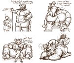  absurd_res anonymous_artist anthro big_butt bored butt butt_grab canid canine canis duo english_text hand_on_butt hi_res huge_butt male male/male mammal murid murine musclegut power_bottom raised_tail rat rodent size_difference small_dom_big_sub text thought_bubble wolf 
