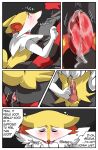  anal anal_penetration anthro anthro_on_anthro anthro_penetrated anthro_penetrating anthro_penetrating_anthro anus blush braixen comic dialogue duo english_text genitals hi_res incineroar kingbriarturtle knot male male/male male_penetrated male_penetrating male_penetrating_male nintendo penetration penis pok&eacute;mon pok&eacute;mon_(species) sex text video_games 