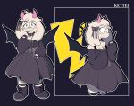  2_horns absurd_res accessory anthro astralkettei black_boots black_clothing black_footwear boots bovid caprine clothed clothing collar crossdressing deltarune dress eyewear floppy_ears footwear fur girly glasses goat goth hair_accessory hair_ribbon hi_res horn looking_at_viewer male mammal pink_horn ralsei ribbons smile smiling_at_viewer solo standing undertale_(series) video_games white_body white_fur wings 