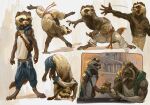 anthro beverage bottomwear brasa_(jerome_jacinto) canid canine capoeira cheering clink clothed clothing domestic_ferret duo fighting_pose flipping hi_res jerome_jacinto male mammal muscular muscular_male mustela mustelid musteline pants pose shirt short_sleeve_hoodie solo tank_top tapao_(jerome_jacinto) topless topwear true_musteline were werecanid werecanine werewolf 