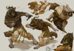  anthro bottomwear brasa_(jerome_jacinto) canid canine capoeira clothed clothing dodging fighting_pose hi_res jerome_jacinto male mammal muscular on_phone pants pose short_sleeve_hoodie solo topless were werecanid werecanine werewolf 