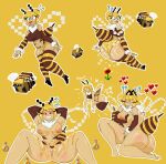  animal_humanoid arthropod arthropod_humanoid bee bee_(minecraft) bee_humanoid big_breasts breasts clothed clothing devilmilk duo female female/female flower food from_behind_position genitals hi_res honey_(food) humanoid hymenopteran hymenopteran_humanoid insect insect_humanoid kissing microsoft minecraft mojang multiple_poses plant pose presenting presenting_pussy pussy sex simple_background solo spread_legs spreading video_games xbox_game_studios 