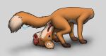  all_fours animal_genitalia animal_pussy canid canine canine_pussy cunnilingus decapitation female fox genitals gore headless licking mammal masturbation oral pussy sex smirky_guy_(artist) solo tongue tongue_out vaginal 