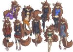  4_toes 5_fingers absurd_res anthro apogee_(tinygaypirate) arm_support arm_tuft barefoot black_claws black_nose bottomless bottomwear bra breasts brown_body brown_eyes brown_fur brown_hair canid canine canis cheek_tuft claws cleavage clothed clothing cowlick domestic_dog dress dress_shirt ear_piercing eyebrow_through_hair eyebrows facial_markings facial_piercing facial_tuft feet female fingers floppy_ears footwear fur furgonomics furry-specific_piercing gauged_ear hair hair_over_eye hand_behind_back hands_behind_head head_markings hi_res hoodie inner_ear_fluff long_hair looking_aside mammal markings messy_hair muzzle_piercing navel no_underwear nose_piercing one_eye_obstructed open_clothing open_shirt open_topwear pants pattern_clothing pattern_shirt pattern_topwear piercing pigeon_toed plaid plaid_clothing plaid_shirt plaid_topwear plantigrade raised_arm raised_arms shirt shoes simple_background sitting skirt smile socks solo spitz standing tinygaypirate toeless_footwear toeless_socks toes topwear translucent translucent_hair tuft turtleneck underwear white_background 