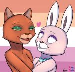  &lt;3 2021 absurd_res anthro anthro_on_anthro bunny_(courage_the_cowardly_dog) cartoon_network courage_the_cowardly_dog domestic_cat duo embrace felid feline felis female female/female fur gem hi_res hug interspecies jewelry kingdorkster kitty_(courage_the_cowardly_dog) lagomorph leporid lesbian_pride_colors lgbt_pride mammal necklace nude orange_body orange_fur pearl_(gem) pearl_necklace pink_body pink_fur pride_colors rabbit 