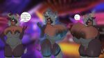  16:9 2019 anthro areola big_breasts biped blurred_background bovid bovine breast_expansion breasts brown_areola brown_body brown_fur brown_nipples cattle collar countershading english_text expansion female fur green_eyes grey_hair hair hair_over_eye hi_res huge_breasts kaijuslam magic mammal nipple_outline nipples one_eye_obstructed sequence slightly_chubby solii_(gizmo1205) solo squish tail_tuft tan_body tan_countershading text thick_thighs thigh_squish tuft widescreen 