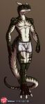  2021 2_horns 3_toes 4_fingers abelisaurid abs absurd_res adonis_(malthaeos) anthro arm_spikes artist_logo athletic athletic_anthro athletic_male biped bottomwear briefs briefs_only brown_body brown_scales bulge carnotaurus cel_shading claws clothed clothing colored_seam_underwear countershade_face countershade_hands countershade_neck countershade_scales countershade_tail countershading digital_drawing_(artwork) digital_media_(artwork) digitigrade dinosaur feet finger_claws fingers front_view full-length_portrait green_body green_scales grey_background grey_eyes head_spikes hi_res horn logo looking_at_viewer male navel nipples pecs portrait predaguy reptile scales scalie shaded sharp_teeth shoulder_spikes simple_background solo spiked_tail spikes spikes_(anatomy) teeth theropod toe_claws toes topless topless_anthro topless_male underwear underwear_only white_body white_bottomwear white_briefs white_clothing white_countershading white_horn white_nipples 