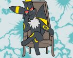  anthro capcom eeveelution hi_res makilux male nintendo pok&eacute;mon pok&eacute;mon_(species) resident_evil sitting solo umbreon video_games 