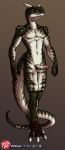  2021 2_horns 3_toes 4_fingers abelisaurid abs absurd_res adonis_(malthaeos) anthro arm_spikes artist_logo athletic athletic_anthro athletic_male balls biped brown_body brown_scales carnotaurus cel_shading claws countershade_face countershade_hands countershade_neck countershade_scales countershade_tail countershading digital_drawing_(artwork) digital_media_(artwork) digitigrade dinosaur erection feet finger_claws fingers foreskin front_view full-length_portrait genitals glans green_body green_scales grey_background grey_eyes head_spikes hi_res horn humanoid_genitalia humanoid_penis logo looking_at_viewer male navel nipples nude partially_retracted_foreskin pecs penis pink_glans portrait predaguy reptile scales scalie shaded sharp_teeth shoulder_spikes simple_background solo spiked_tail spikes spikes_(anatomy) teeth theropod toe_claws toes urethra vein veiny_penis white_balls white_body white_countershading white_foreskin white_horn white_nipples white_penis 