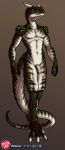  2021 2_horns 3_toes 4_fingers abelisaurid abs absurd_res adonis_(malthaeos) anthro arm_spikes artist_logo athletic athletic_anthro athletic_male balls biped brown_body brown_scales carnotaurus cel_shading claws countershade_face countershade_hands countershade_neck countershade_scales countershade_tail countershading digital_drawing_(artwork) digital_media_(artwork) digitigrade dinosaur feet finger_claws fingers flaccid foreskin front_view full-length_portrait genitals green_body green_scales grey_background grey_eyes head_spikes hi_res horn humanoid_genitalia humanoid_penis logo looking_at_viewer male navel nipples nude pecs penis portrait predaguy reptile scales scalie shaded sharp_teeth shoulder_spikes simple_background solo spiked_tail spikes spikes_(anatomy) teeth theropod toe_claws toes unretracted_foreskin urethra white_balls white_body white_countershading white_foreskin white_horn white_nipples white_penis 