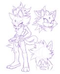  anthro balls blaze_the_cat crossgender forehead_gem genitals hi_res male nowykowski7 nude penis pubes sega sketch solo sonic_the_hedgehog_(series) 