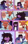  absurd_res anthro bed colored comic deltarune duo female furniture hi_res hospital_bed humanoid male male/female monstrous_humanoid moon_pearl rudolph_holiday succubi_samus susie_(deltarune) undertale undertale_(series) video_games 