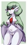  absurd_res big_breasts breasts clothed clothing clothing_lift female gardevoir hi_res humanoid lips madjoker nintendo overweight pok&eacute;mon pok&eacute;mon_(species) shirt shirt_lift solo thick_lips thick_thighs topwear video_games wide_hips 