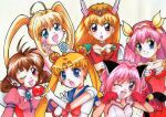  bishoujo_senshi_sailor_moon corrector_yui crossover highres magical_princess mermaid_melody_pichi_pichi_pitch sailor_moon tokyo_mew_mew traditional_media wedding_peach 