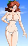  bikini bishoujo_senshi_sailor_moon blush cleavage osaka_naru poorly_drawn smile swimsuit 