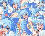  blue_eyes blue_hair cirno feet fellatio flat_chest footjob oral short_hair the_embodiment_of_scarlet_devil touhou uncensored wings 