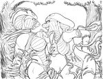  2007 anacoonda anthro arm_grab astrid_(max_blackrabbit) big_breasts black_and_white bodily_fluids breast_grab breast_lick breast_play breasts cobra coil_(character) dominant dominant_female duo eye_contact female female/female fingers fluffy fluffy_tail front_view genital_fluids genitals graphite_(artwork) grope hand_on_breast jewelry leg_grab licking line_art long_tongue looking_at_another mammal max_blackrabbit mixed_media monochrome necklace nipple_fetish nipple_lick nipple_play nipples non-mammal_nipples nude outside pen_(artwork) pencil_(artwork) plant procyonid pussy raccoon reptile restrained roots rubbing scalie side_view snake snake_hood snout standing submissive submissive_female tail tentacles three-quarter_view tongue tongue_out traditional_media_(artwork) tree tree_bondage vaginal vaginal_fluids wood 