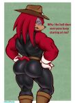  anthro archie_comics big_butt black_clothing boots butt clothing echidna footwear gloves handwear hat headgear headwear hi_res hunnipanda knuckles_the_echidna male mammal monotreme muscular red_body sega solo sonic_the_hedgehog_(archie) sonic_the_hedgehog_(comics) sonic_the_hedgehog_(series) tight_clothing 