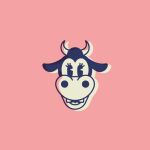  anthro black_eyes bovid bovine cattle clarabelle_cow disney eyelashes female happy horn looking_at_viewer mammal pink_background simple_background smile solo unknown_artist 