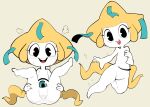  2021 3_eyes featureless_crotch female hi_res holding_legs humanoid itsunknownanon jirachi legendary_pok&eacute;mon legs_up looking_at_viewer multi_eye nintendo noseless not_furry nude open_mouth open_smile pok&eacute;mon pok&eacute;mon_(species) presenting smile solo spread_legs spreading video_games white_body 