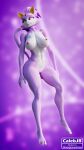  abs anthro barefoot blaze_the_cat blender_(software) breasts calebjb feet female full_body_view genitals gradient_background hi_res muscular nipples nude purple_body pussy raised_tail sega simple_background smile solo sonic_the_hedgehog_(series) 