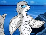  anthro breasts erect_nipples exposed_breasts female fin mammal marine milk nipples nude pinniped raised_tail sea_lion seal smile smirk solo 