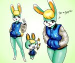  animal_crossing anthro hi_res kaizooki lagomorph leporid male male/male mammal nintendo rabbit sasha_(animal_crossing) solo video_games 