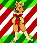  &lt;3 abstract_background anthro christmas cyberrodrigo hi_res holidays looking_at_viewer male nintendo pok&eacute;mon pok&eacute;mon_(species) ribbons solo torchic torchy video_games 