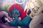  anthro big_breasts big_butt blush book bookmark breasts butt dark_body female hi_res hot_dogging human iguanasarecool inside lying male male/female mammal nintendo on_front pok&eacute;mon pok&eacute;mon_(species) pubes reading reading_book thick_thighs video_games weavile wide_hips 