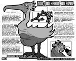  abdominal_bulge after_vore anthro avian bird black_and_white bodily_fluids body_inside_body duo english_text felid female feral hi_res hypnofood larger_feral male mammal microphone monochrome news news_report open_mouth page_number pantherine pelecaniform pelican saliva sascha_(hypnofood) size_difference smaller_anthro spiral_eyes story text tiger vore whiskers 