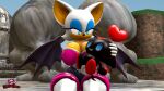  &lt;3 2020 3d_(artwork) anthro artist_name big_breasts black_body black_skin blue_sclera bodysuit breasts chao_(sonic) chiropteran cleavage clothed clothing curvy_figure dark_chao detailed_background digital_media_(artwork) duo eyelashes eyes_closed eyeshadow female fingers fur gloves grey-yordle hair handwear hi_res huge_breasts makeup male male/female mammal multicolored_body multicolored_skin outside red_body red_skin rouge_the_bat sega sitting skinsuit smile sonic_the_hedgehog_(series) source_filmmaker spread_wings tan_body tan_fur teal_eyes thick_thighs tight_clothing two_tone_body two_tone_skin voluptuous white_body white_fur white_hair wide_hips wings 
