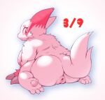  2016 anthro anus big_butt breasts butt digital_media_(artwork) female genitals kneeling looking_at_viewer looking_back nintendo nude overweight overweight_female pok&eacute;mon pok&eacute;mon_(species) puffy_anus pussy simple_background solo video_games white_background woory zangoose 