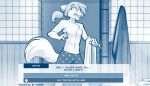 2021 7:4 abs anthro bathroom blue_and_white boxers_(clothing) canid canine canis chest_tuft clothed clothing conditional_dnp crossgender dating_sim dialogue english_text ftm_crossgender hair hi_res holding_object inside keidran looking_at_viewer male mammal monochrome natani open_mouth ponytail shocked sketch solo surprise text tom_fischbach topless topless_male towel tuft twokinds underwear user_interface webcomic wolf 