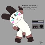  animal_crossing anthro bodily_fluids crouchingli0n exercise genitals genji_(animal_crossing) hi_res lagomorph leporid male mammal nintendo penis rabbit radio raised_arm solo stretching sweat sweaty_genitalia sweaty_penis video_games workout 