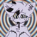  ambiguous_gender animated anthro ear_piercing eyebrow_piercing facial_piercing goo_(disambiguation) goo_from_mouth hybrid hypnosis mind_control piercing queel_0w0 solo spiral_eyes tu_(tuthegriffox) 