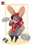  2021 absurd_res anthro big_butt breasts buckteeth butt curvy_figure dialogue digital_media_(artwork) disney english_text eyelashes feet female fingers fur grey_body grey_fur hand_on_hip hi_res huge_butt inkit89 judy_hopps lagomorph leporid long_ears looking_at_viewer mammal multicolored_body multicolored_fur one_eye_closed purple_eyes rabbit simple_background smile solo standing talking_to_viewer teeth text thick_thighs toes tongue two_tone_body two_tone_fur unitard voluptuous weights white_body white_fur wide_hips wink winking_at_viewer zipper zootopia 