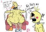  ! &gt;:( &lt;3 ambiguous_penetration angry animatronic anthro areola avian back_boob balls beak beakless big_breasts big_butt bird black_eyebrows black_sclera blonde_hair blush blush_lines bodily_fluids breasts breasts_apart butt chicken claws clothing couch_sex cumlord dialogue english_text eyebrows eyelashes female five_nights_at_freddy&#039;s five_nights_at_freddy&#039;s_2 footwear frown furniture galliform gallus_(genus) gaping_mouth genitals group hair hairy_legs hollow_eyes huge_breasts human looking_back looking_back_at_another machine male male/female mammal moan motion_lines nipples nude on_lap open_frown open_mouth orange_areola orange_feet orange_nipples penetration phasianid puffy_nipples rear_view red_eyes robot rosy_cheeks sex shaking sharp_teeth shoes simple_background sitting sitting_on_lap size_difference small_breasts sofa spread_arms sweat sweatdrop talking_to_another teeth teeth_showing text toy_chica_(fnaf) trembling video_games watermark white_background white_eyes wire withered_chica_(fnaf) yellow_body yellow_skin 