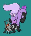  amethyst_(steven_universe) animal_genitalia animal_penis anthro balls belly black_and_white_body bouncing_balls breasts butt cartoon_network chubby_female chubby_gynomorph clothing duo equine_penis erection female gem_(species) genitals gynomorph hair hornedgiant humanoid imminent_sex imp intersex intersex/female intersex/intersex legwear long_hair midna nintendo nipples not_furry nude overweight overweight_gynomorph overweight_intersex penis purple_body purple_skin saggy_balls short_stack size_difference slightly_chubby steven_universe the_legend_of_zelda twili twilight_princess video_games 