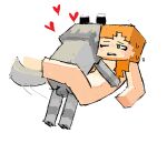  &lt;3 alex_(minecraft) ambiguous_penetration anus balls bestiality black_eyebrows blush blush_lines bodily_fluids canid canine canis duo eyebrows eyelashes featureless_feet featureless_hands female feral from_front_position frown fur genitals green_eyes grey_body grey_fur hair human long_hair looking_at_another looking_at_partner looking_pleasured lying male male/female mammal microsoft minecraft missionary_position mojang nude on_back on_top one_eye_closed open_frown open_mouth orange_hair pawpads paws penetration ponytail raised_tail sex side_ponytail simple_background sweat tail_motion teeth teeth_showing video_games white_background wolf wolf_(minecraft) worm_(artist) xbox_game_studios 
