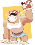  ape baseball_cap diddy_kong donkey_kong_(series) funky_kong furry furry_male hat minashirazu no_humans smile 